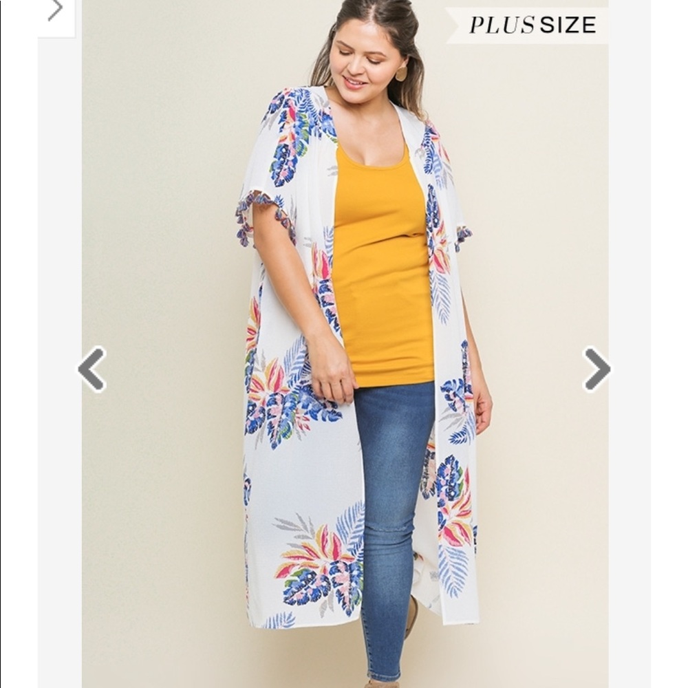 Umgee Tassel Sleeve Kimono